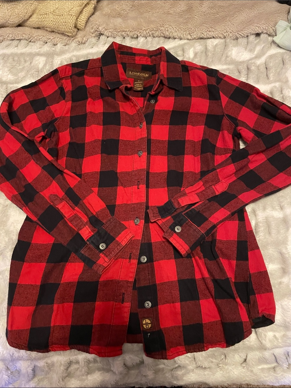Buffalo Plaid Flannel Button-Up - Red & Black